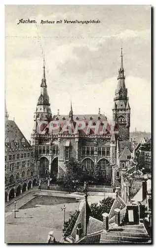 Cartes postales Aachen Aix la chapelle Rathaus mit Verwaltungsgebaude