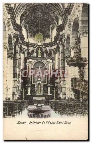 Cartes postales Namur Interieur de l'eglise St Loup
