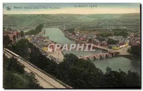 Cartes postales Namur Pont de jambes et route merveilleuse