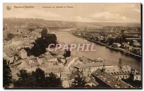 Cartes postales Namur Confluent de Sambre et Meuse