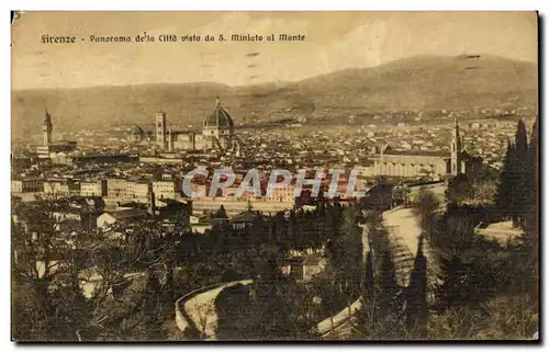 Cartes postales Italie Italia Firenze Panorama dell citta da S Miniato al Monte