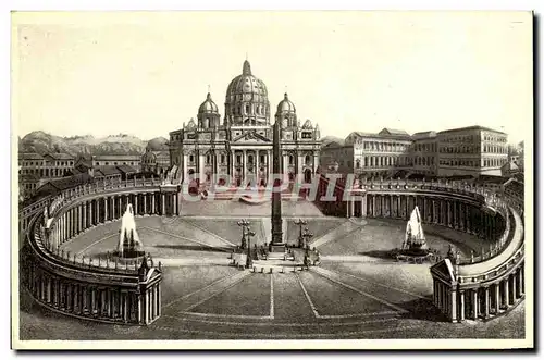 Ansichtskarte AK Italie Italia Roma Piazza S Pietro la Basilica e il Vaticano