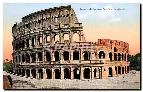 Cartes postales Italie Italia Roma Anfiteatro Flavio o colosseo