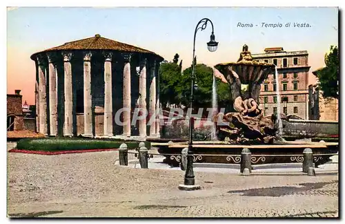 Cartes postales Italie Italia Roma Tempio di Vesta