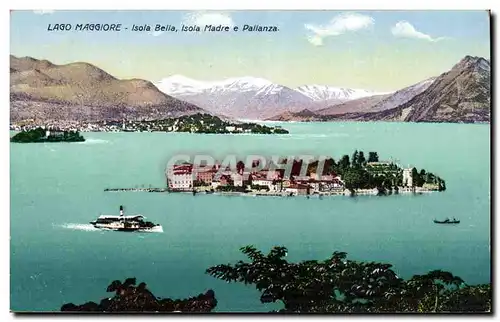 Ansichtskarte AK Italie Italia Lago Maggiore Isola Bella Isola Madre e Pallanza