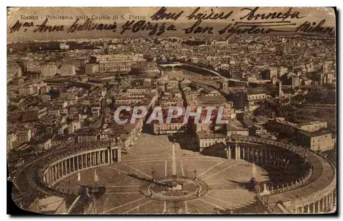 Ansichtskarte AK Italie Italia Roma Panorama dalla Cupola di S Pietro