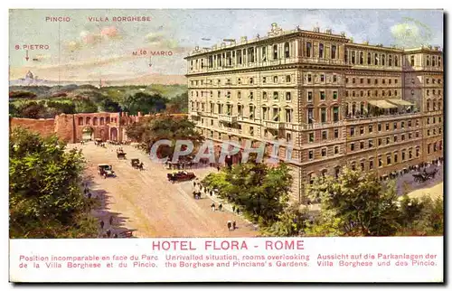 Italie Italia Cartes postales Roma Hotel Flora