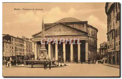 Italie Italia Ansichtskarte AK Roma Pantheon di Agrippa