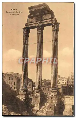 Italie Italia Cartes postales Roma Tempio di Castore e Polluce