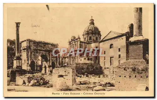 Italie Italia Cartes postales Roma Foro Romano Colonne onorarie