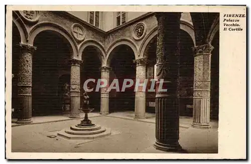 Italie Italia Ansichtskarte AK Firenze Palazzo Vecchio Il cortile