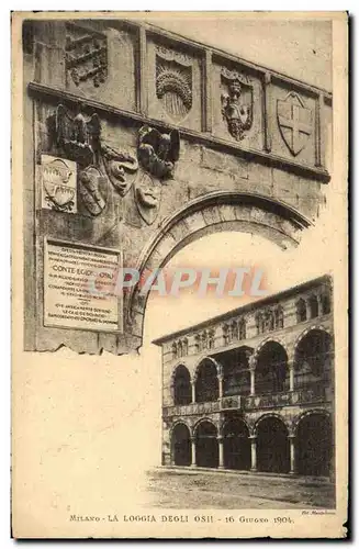 Italie Italia Cartes postales Milano La Loggia Degli Osii