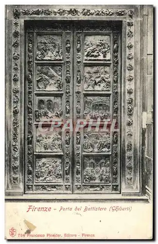 Italie Italia Ansichtskarte AK Firenze Porta del Battistero Ghiberti