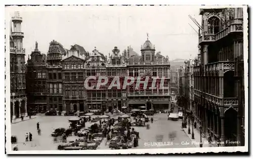 Belgie Belgique Bruxelles Cartes postales Grande place marche aux fleurs