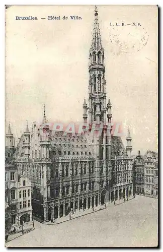 Belgie Belgique Bruxelles Cartes postales Hotel de ville