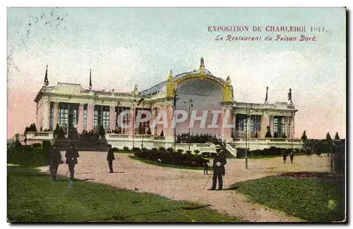 Belgie Belgique Cartes postales Exposition de Charleroi 1911 Le restaurant du faisan dore