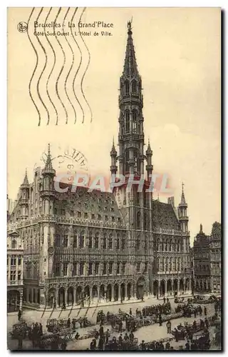 Belgie Belgique Cartes postales Bruxelles la grand place