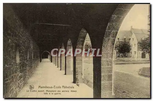 Belgie Belgique Ansichtskarte AK Maredsous Ecole abbatiale Cloitre