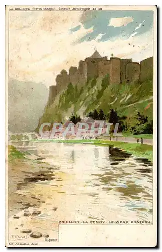 Cartes postales Belgique Bouillon la Semoy Le vieux chateau