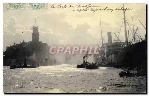 Ansichtskarte AK Belgique Le port de Masac apres le prochain deluge Bateau Boat