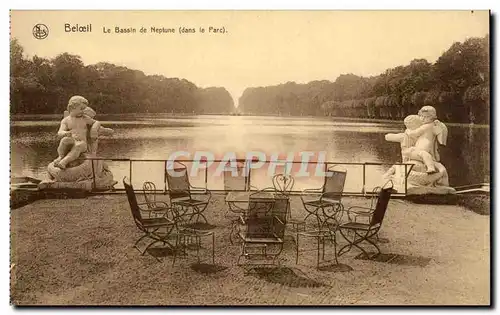 Cartes postales Belgique Beloeil Le bassin de Neptune (dans le parc)