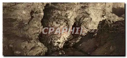 Cartes postales Belgique GRottes de Han La salle d'armes Reapparition de la lesse