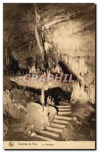 Cartes postales Belgique Grottes de Han La mosquee