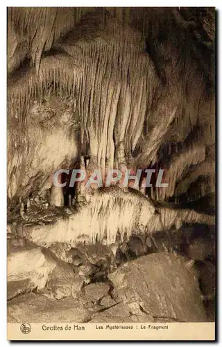 Belgique Grottes de Han Les Mysterieuses Le fragment