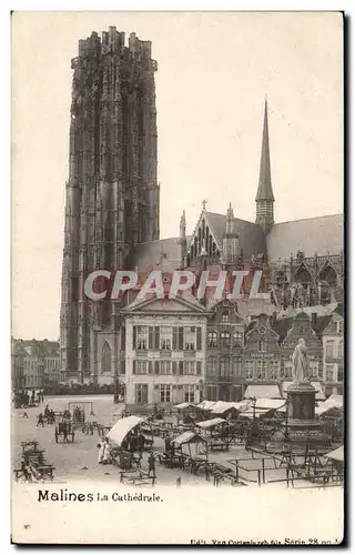 Belgique Malines Ansichtskarte AK La cathedrale