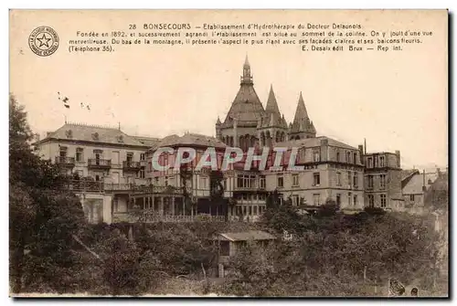 Belgique Cartes postales Bonsecours Etablissement d'hydrotherapie du docteur Delaunois