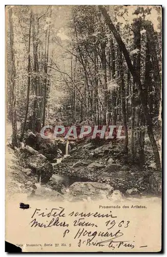 Belgique Cartes postales Promenade des artistes