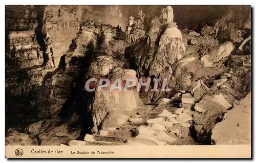 Cartes postales Belgique Grottes de Han Le boudoir de Proserpine