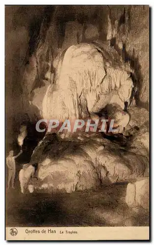 Cartes postales Belgique Grottes de Han Le trophee