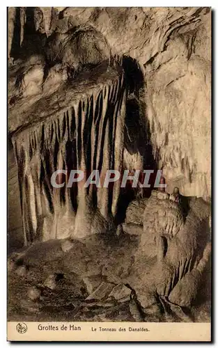 Cartes postales Belgique Grottes de Han Le tonneau des danaides