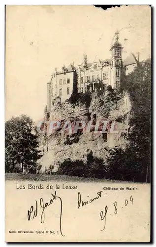 Ansichtskarte AK Belgique Les bords de la Lesse Chateau de Walzin