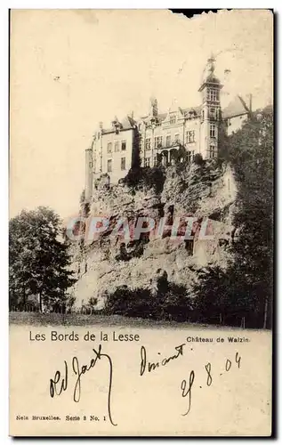 Cartes postales Belgique Les bords de la Lesse Chateau de Walzin