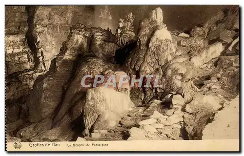 Ansichtskarte AK Belgique Grottes de Han Le boudoir de Proserpine