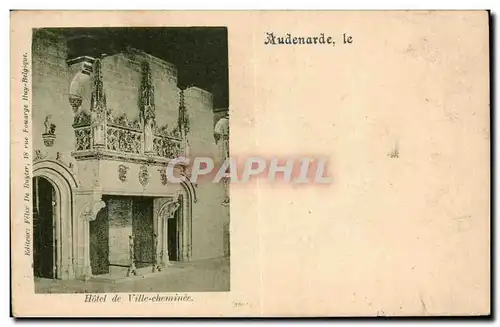 Cartes postales Belgique Audenarde Hotel de ville cheminee