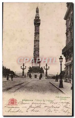 Cartes postales Belgique Bruxelles Colonne du Congres