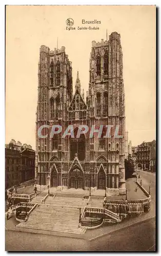 Cartes postales Belgique Bruxelles Eglise Sainte Gudule