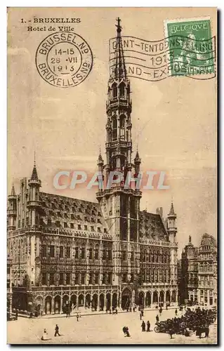 Cartes postales Belgique Bruxelles Hotel de ville