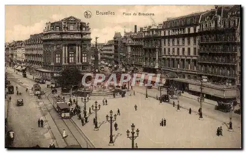 Cartes postales Belgique Bruxelles Place de Brouckere