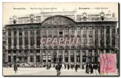 Cartes postales Bruxelles Maison des Corporations