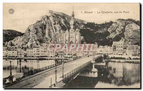 Cartes postales Dinant La citadelle vue du pont