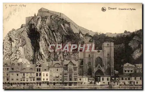 Cartes postales Dinant La citadelle et l'eglise