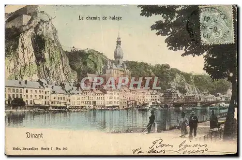 Cartes postales Dinant Le chemin de Halage