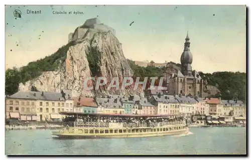 Cartes postales Dinant Citadelle et eglise