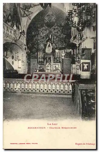 Cartes postales Rocamadour Chapelle miraculeuse