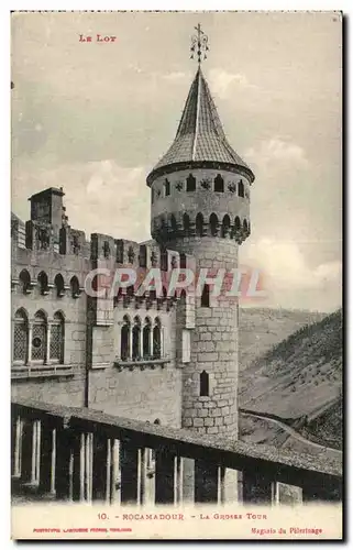Cartes postales Rocamadour La grosse tour