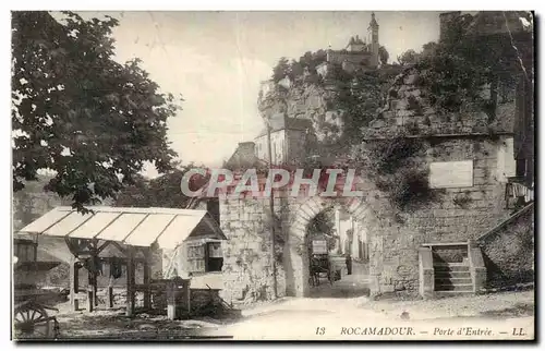 Cartes postales Rocamadour Porte d'entree